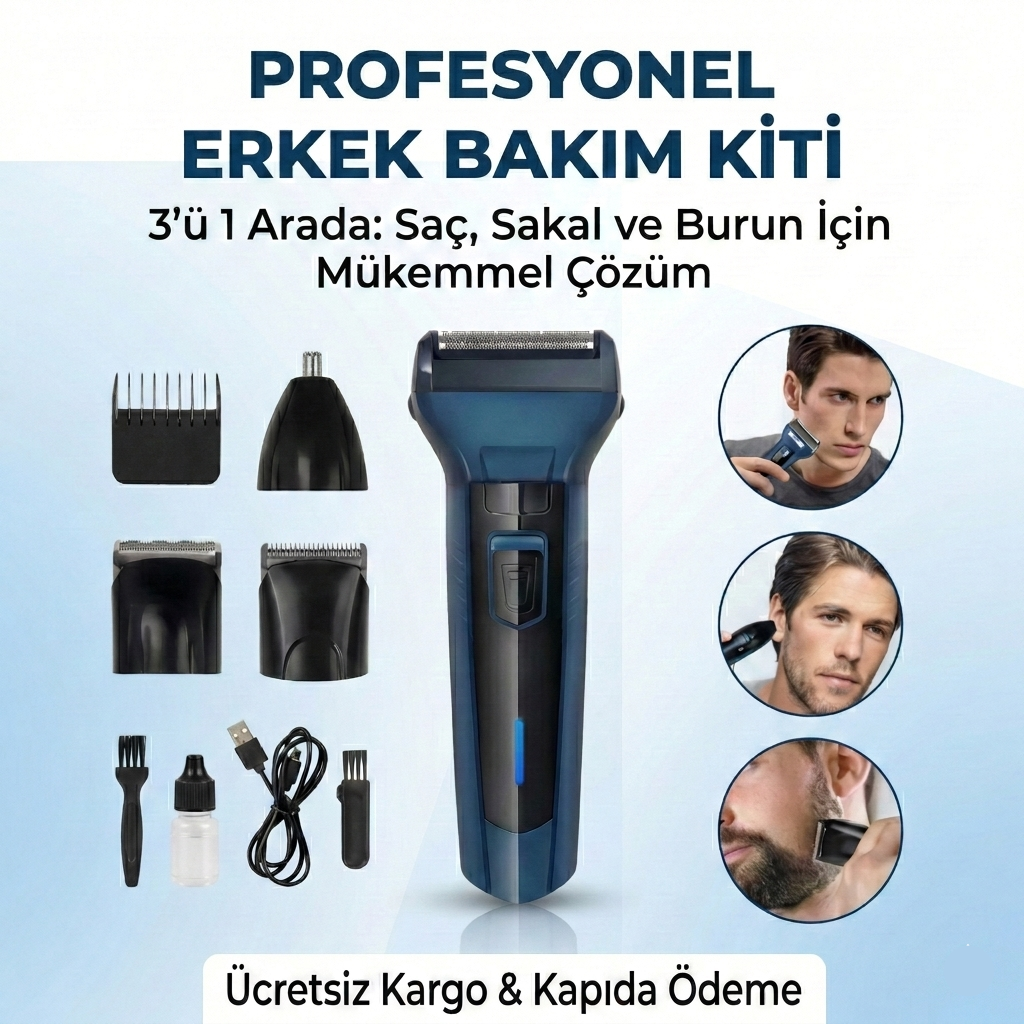 Elimin Altında | 3'ü 1 Arada Tıraş Kiti
